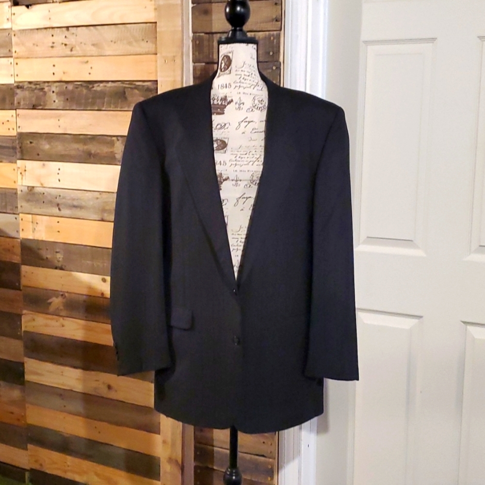 COPY - OSMUN'S 2 piece suit W/ matching red tie.